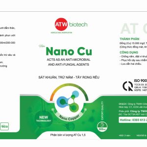 Thuốc tẩy rong rêu trên thân cây Nano Cu rửa vườn, sát khuẩn