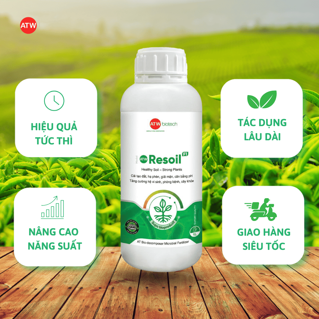 Giải pháp nâng pH đất với ATW Resoil
